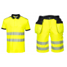Ubranie robocze koszulka polo+szorty z kieszeniami kaburowymi PW3 PORTWEST (T180, PW343)